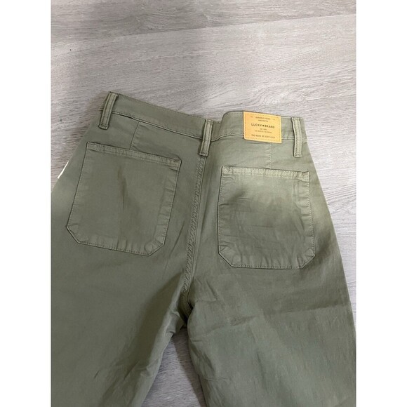 NWT Size 2 Lucky Brand Jeans Womens The Cargo Straight Leg Green - Picture 7 of 10